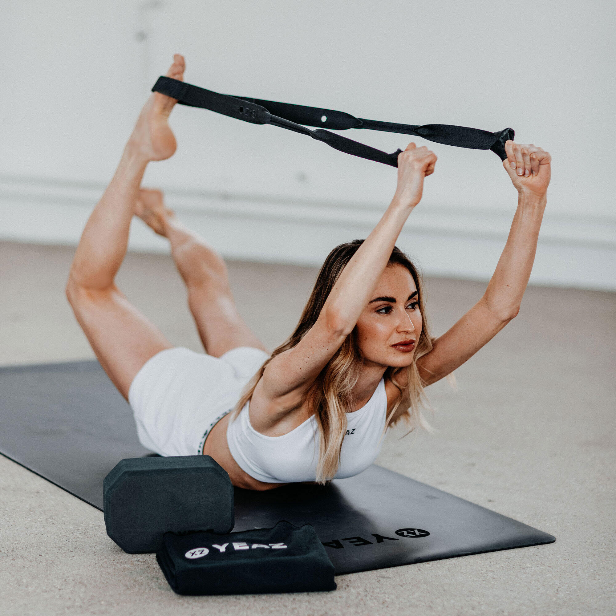 Yoga- und Fitnessgurt mit Öse Yeaz Feel Pro 3/4