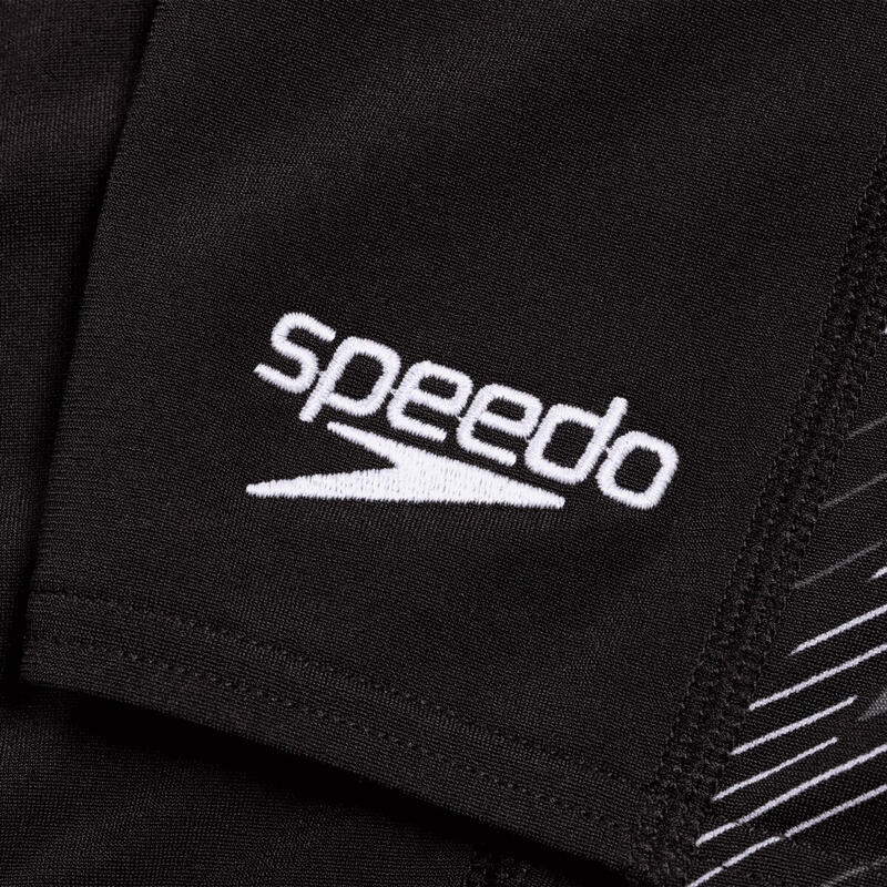 Speedo Mens Hyperboom Panel Jammer Black/USA Charcoal/White