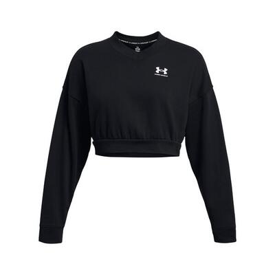 Dames sweatshirt met oversized ronde hals under armour rival terry