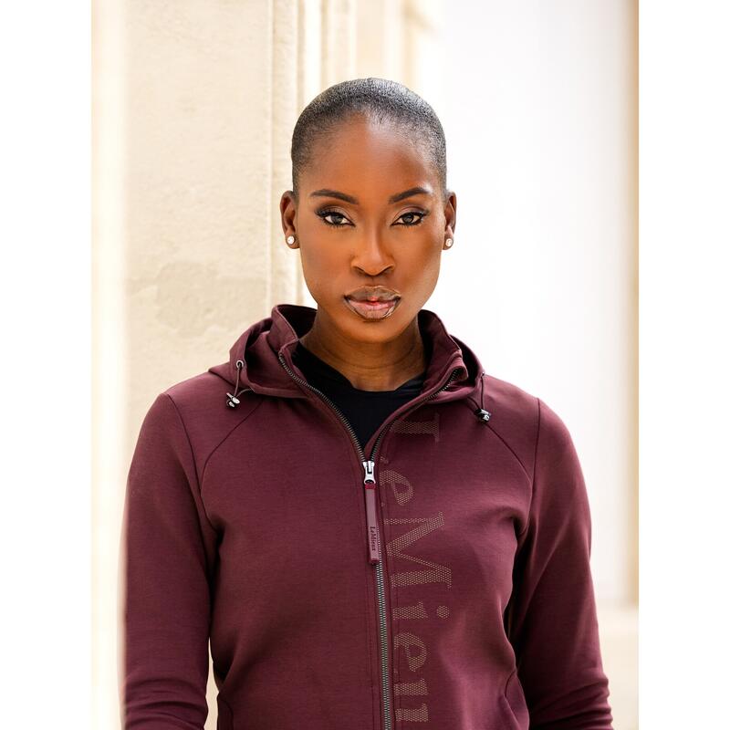 Sweatshirt équitation à capuche full zip femme LeMieux Elite