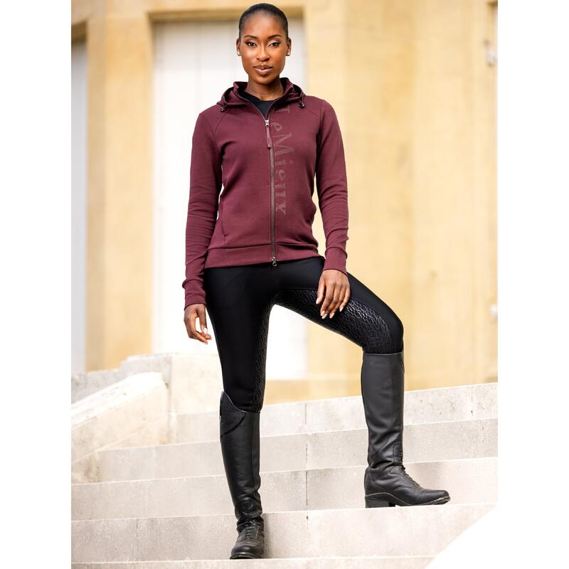 Sweatshirt équitation à capuche full zip femme LeMieux Elite