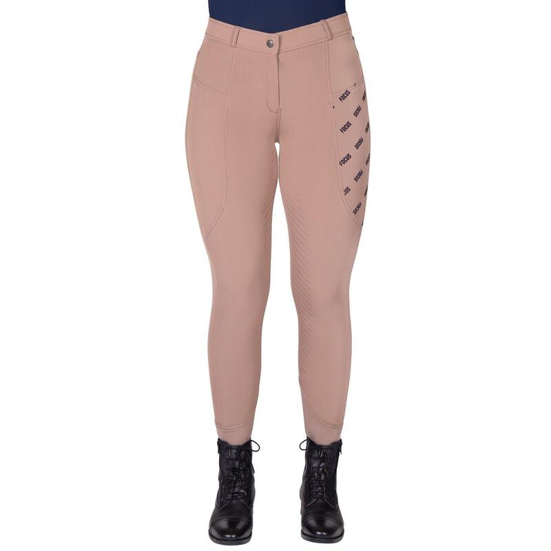 Pantalon équitation mid grip femme QHP Summer Focus