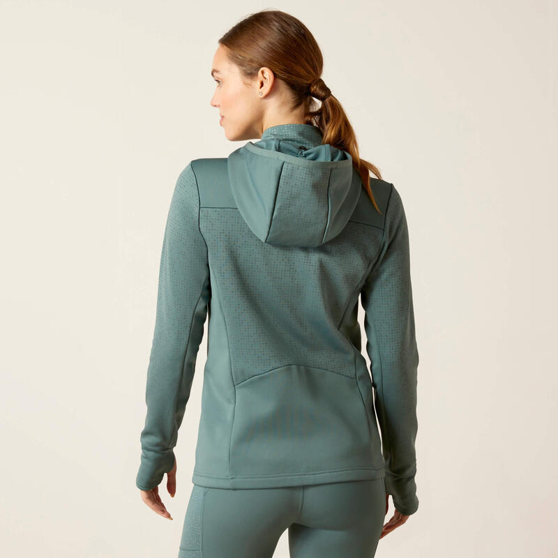 Sweatshirt équitation à capuche full zip femme Ariat Lumina