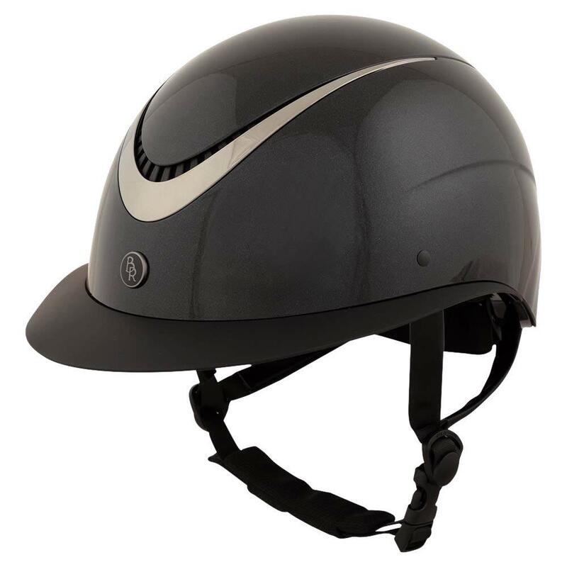 Casque d'équitation visière polo BR Equitation Thêta Plus Glossy