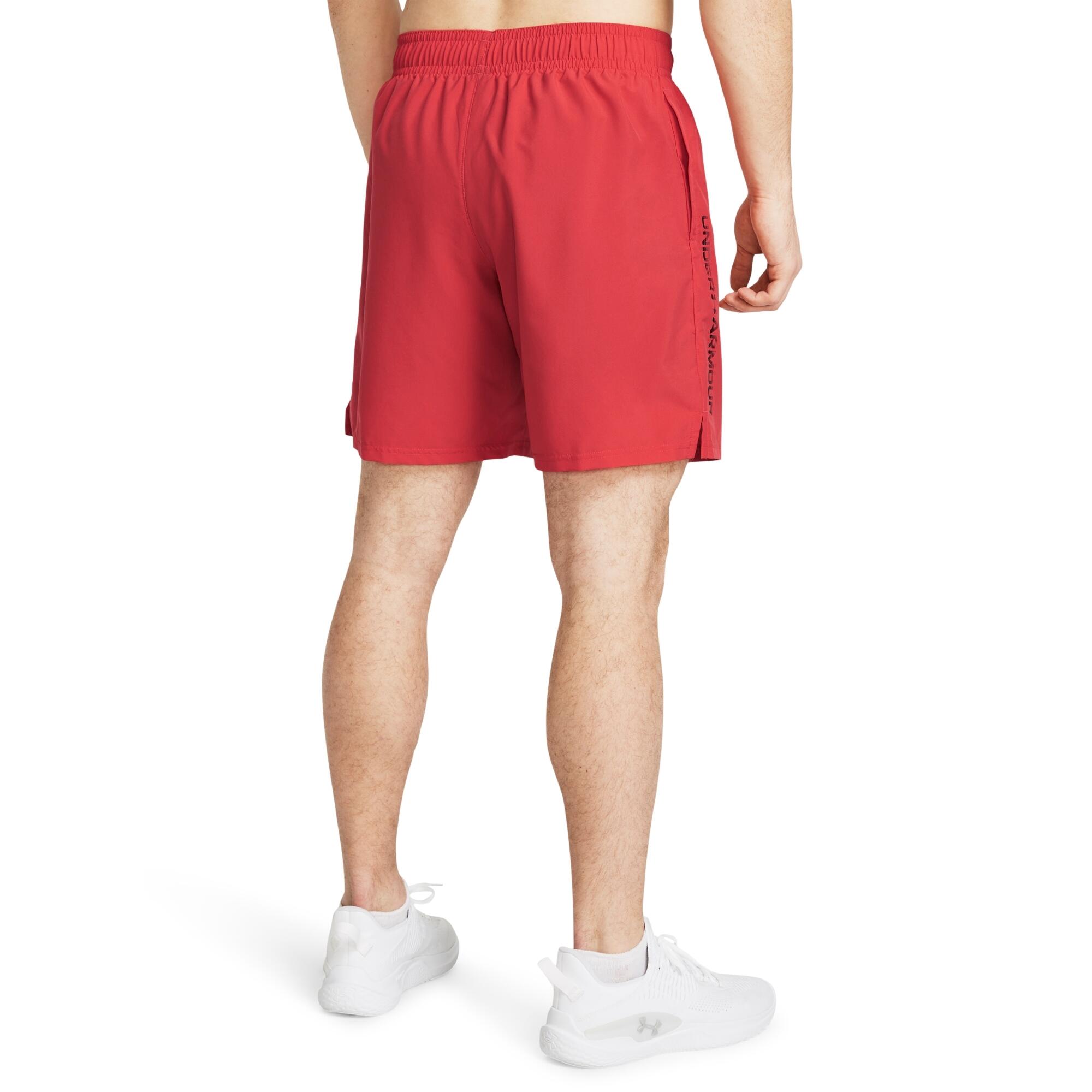Pantalones Cortos Rojos de Hombre Under Armour Wdmk 5/6