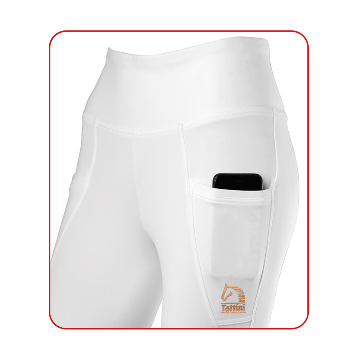 Reitleggings full grip Frau Tattini Begonia 3/4