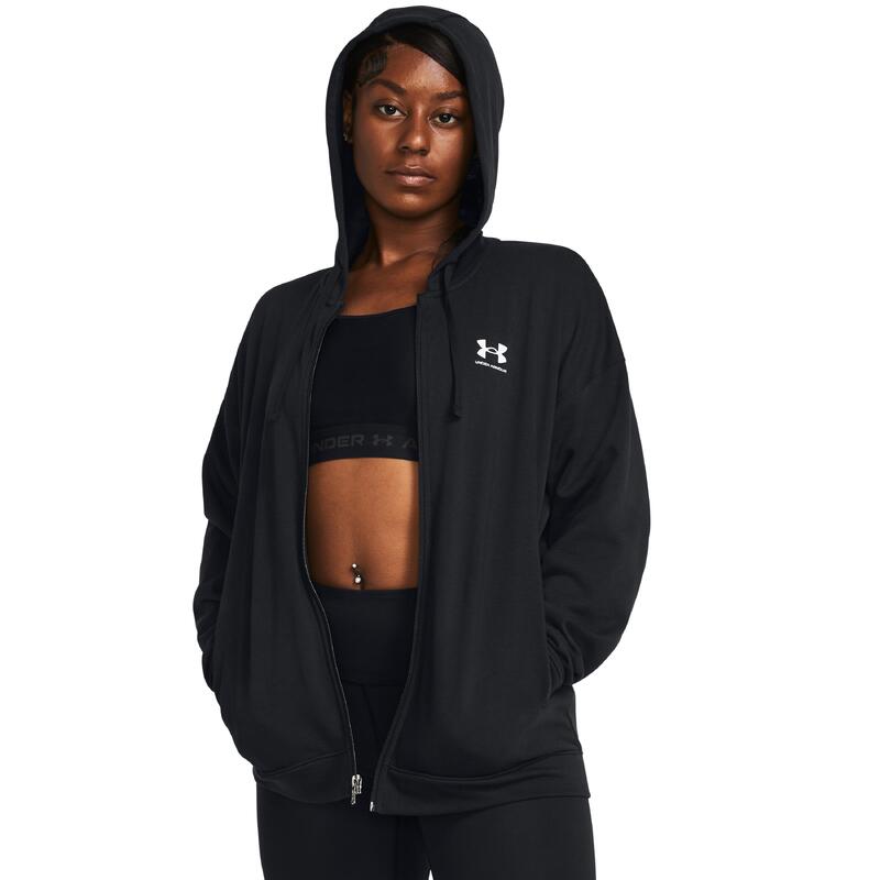 Sweatshirt à capuche oversize zippé femme Under Armour Rival Terry