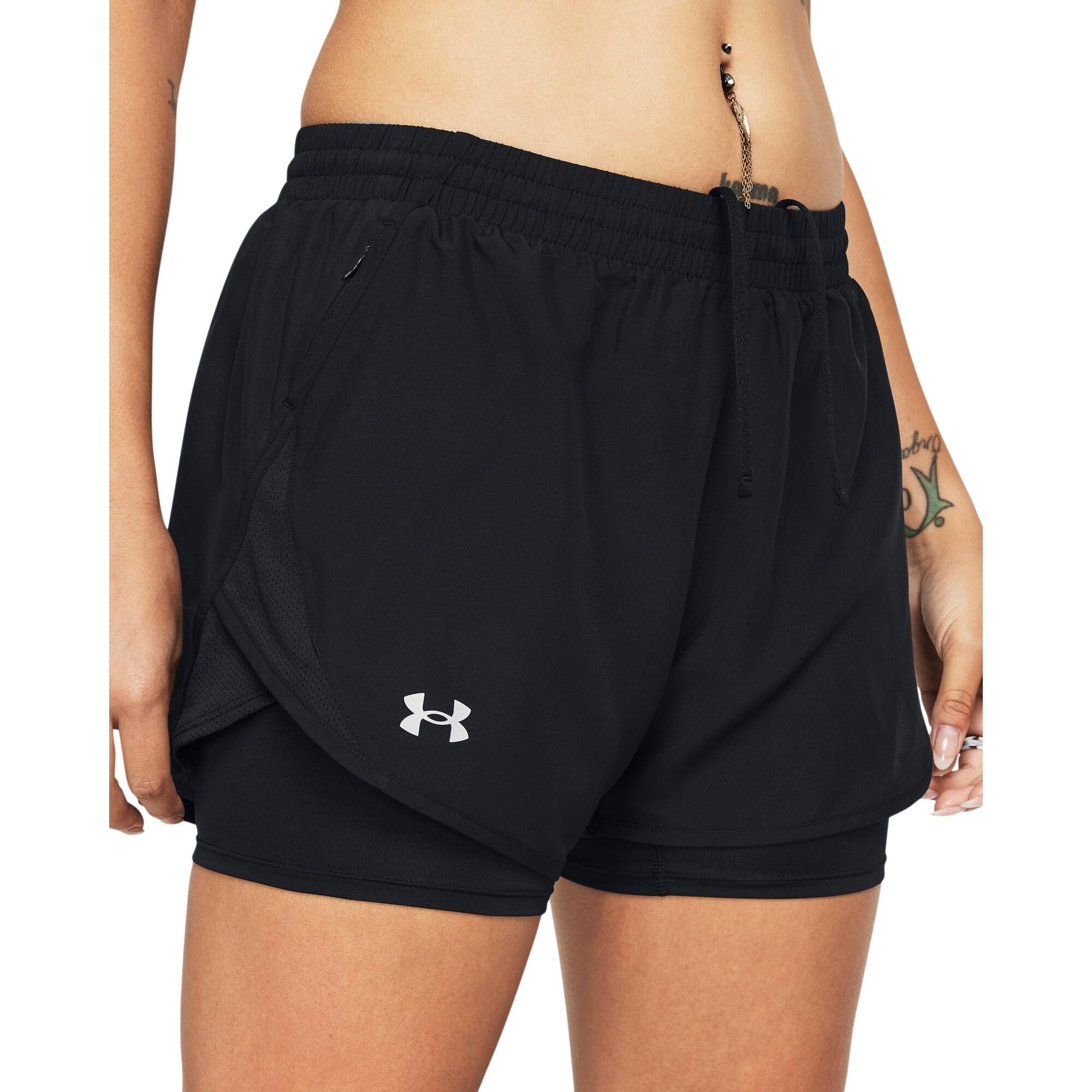 2in1 Shorts für Damen Under Armour Fly-By 3/6