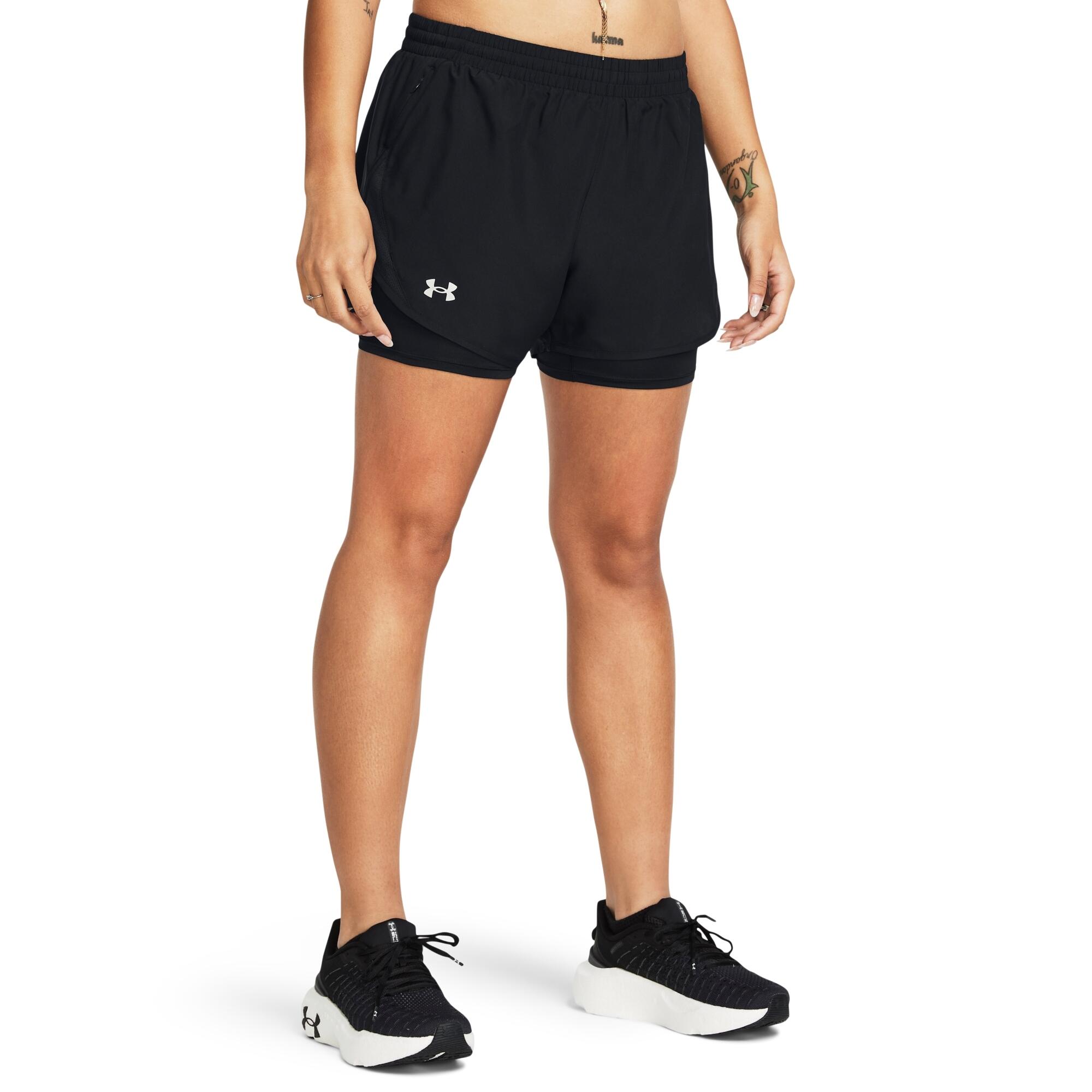 2in1 Shorts für Damen Under Armour Fly-By 4/6