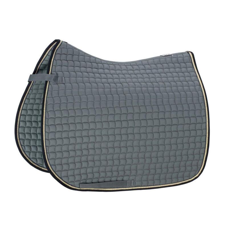 Tapis de selle pour cheval en cotton contrasté Eskadron