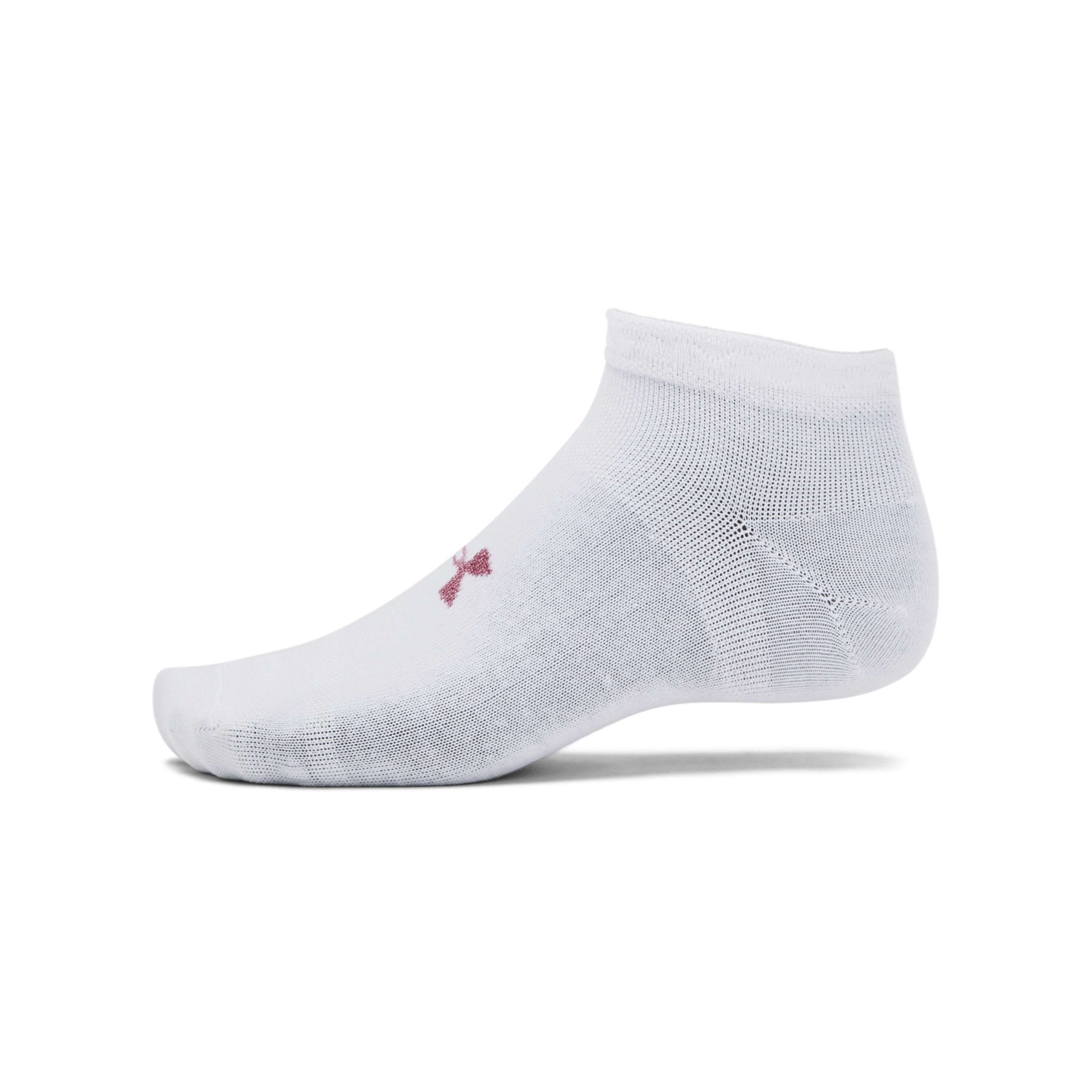 Lot de 3 Paires Chaussettes Blanches Femme Under Armour Low Cut 4/4