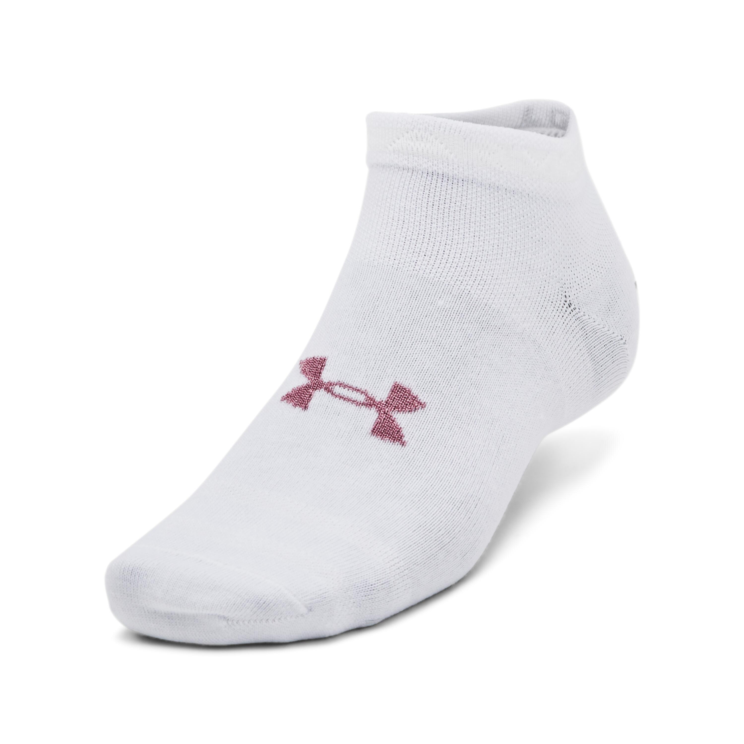 Lot de 3 Paires Chaussettes Blanches Femme Under Armour Low Cut 2/4