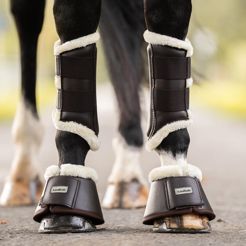 Cloches pour cheval avec fausse fourrure Kavalkade 2/5
