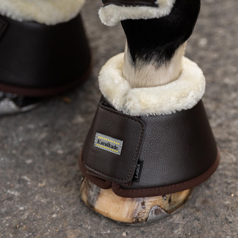 Cloches pour cheval avec fausse fourrure Kavalkade 3/5