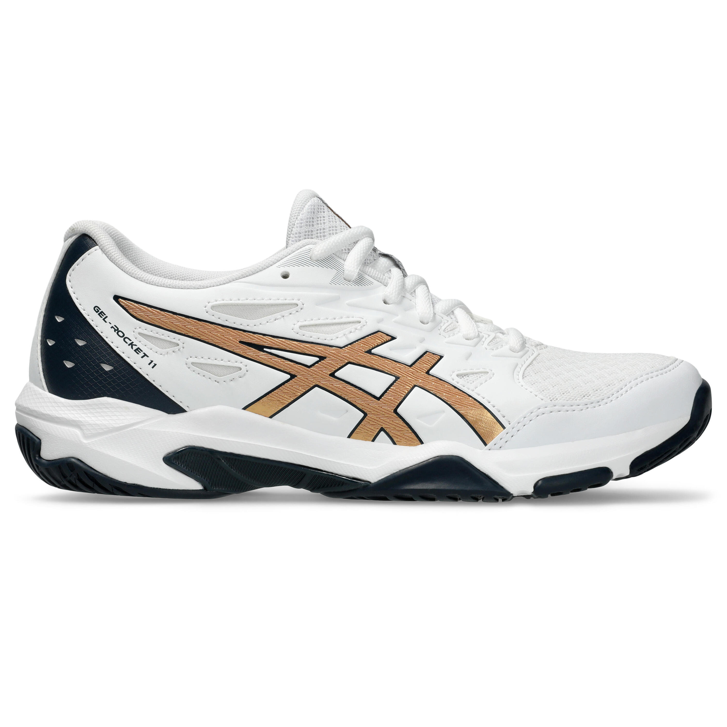Asics - Chaussures Indoor Femme Asics Gel-rocket 11 - Chaussures De Sport - Blanc|jaune - 42,5 - Decathlon