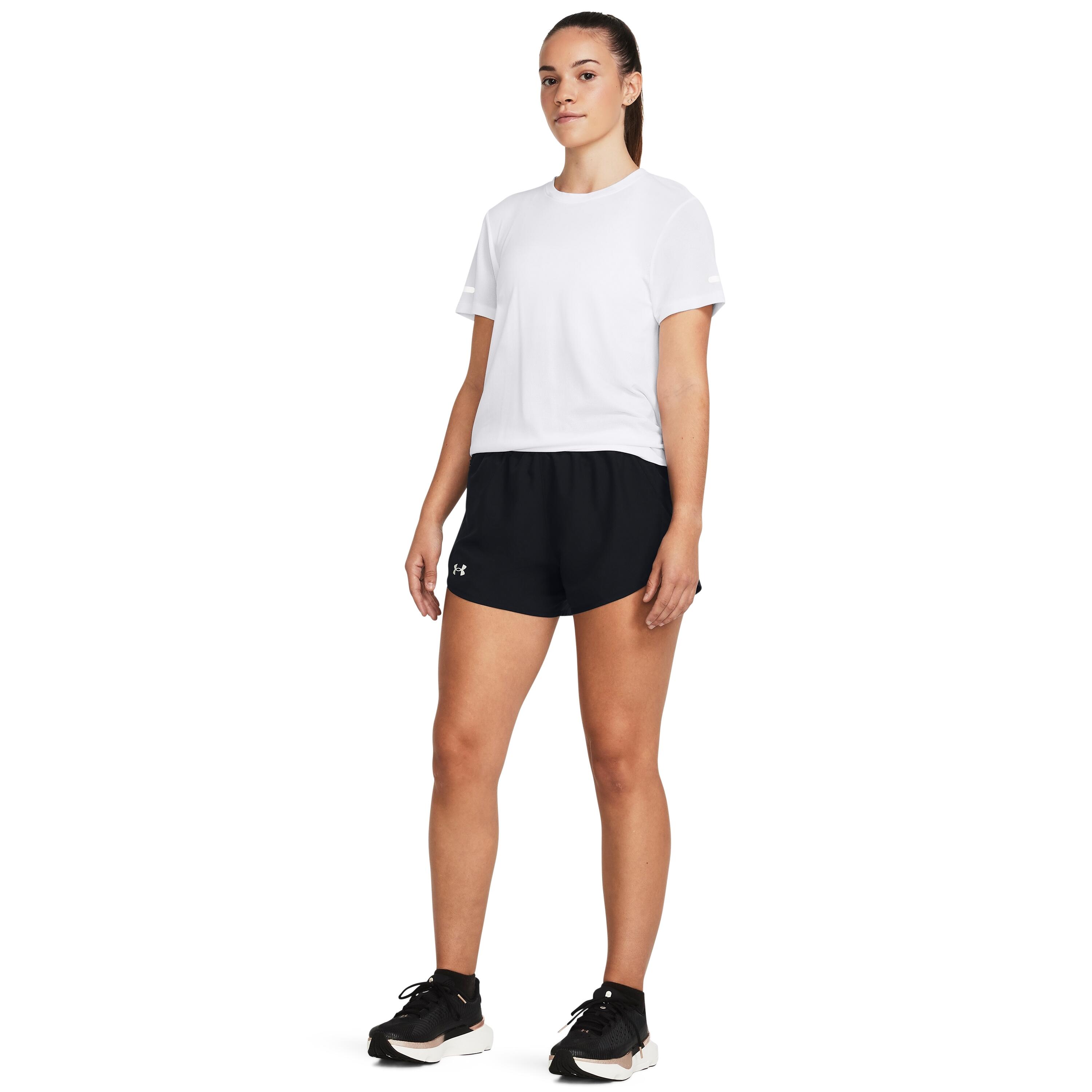 Damesshort Under Armour Fly By 3" 4/5