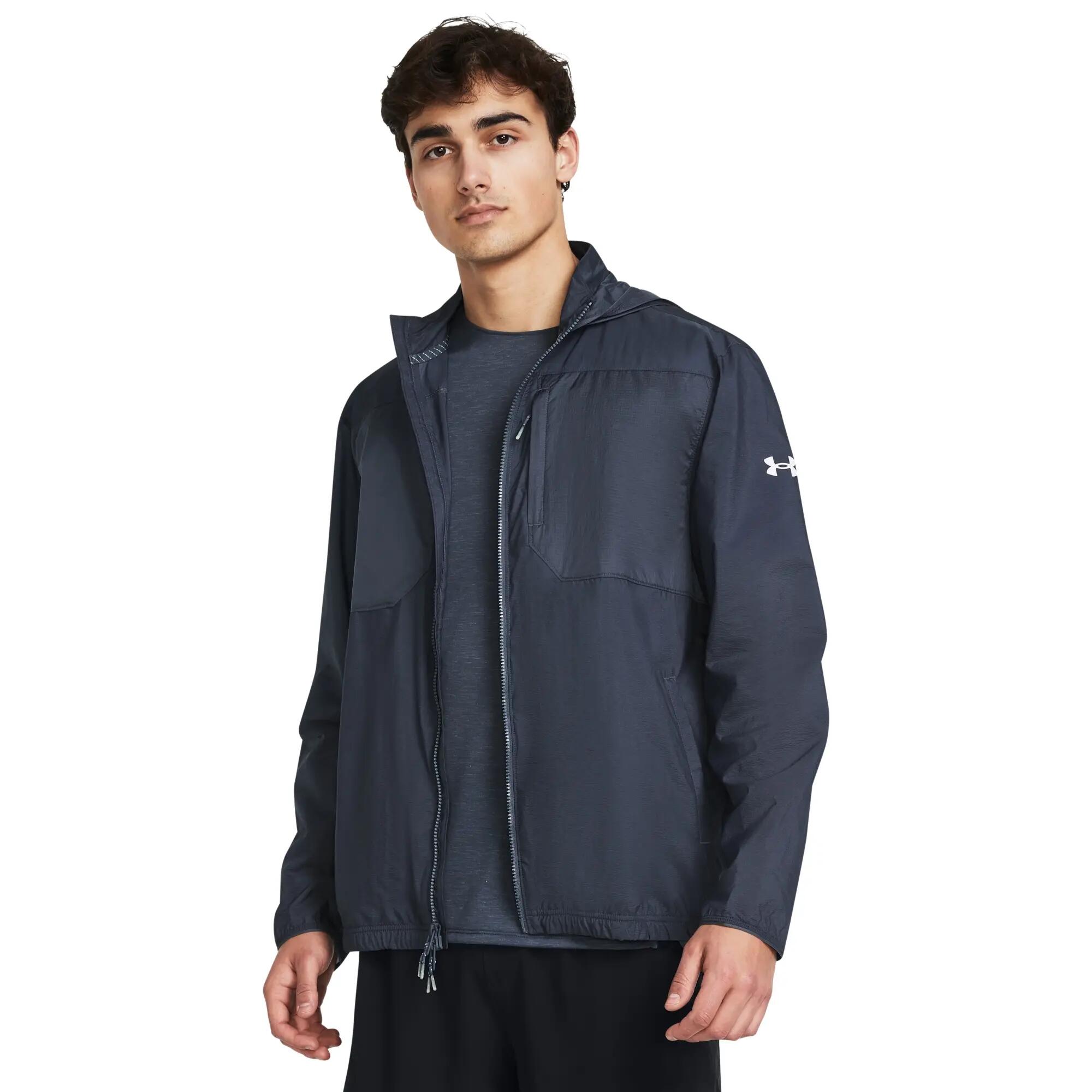 Waterdichte jas met capuchon Under Armour Launch 2/6