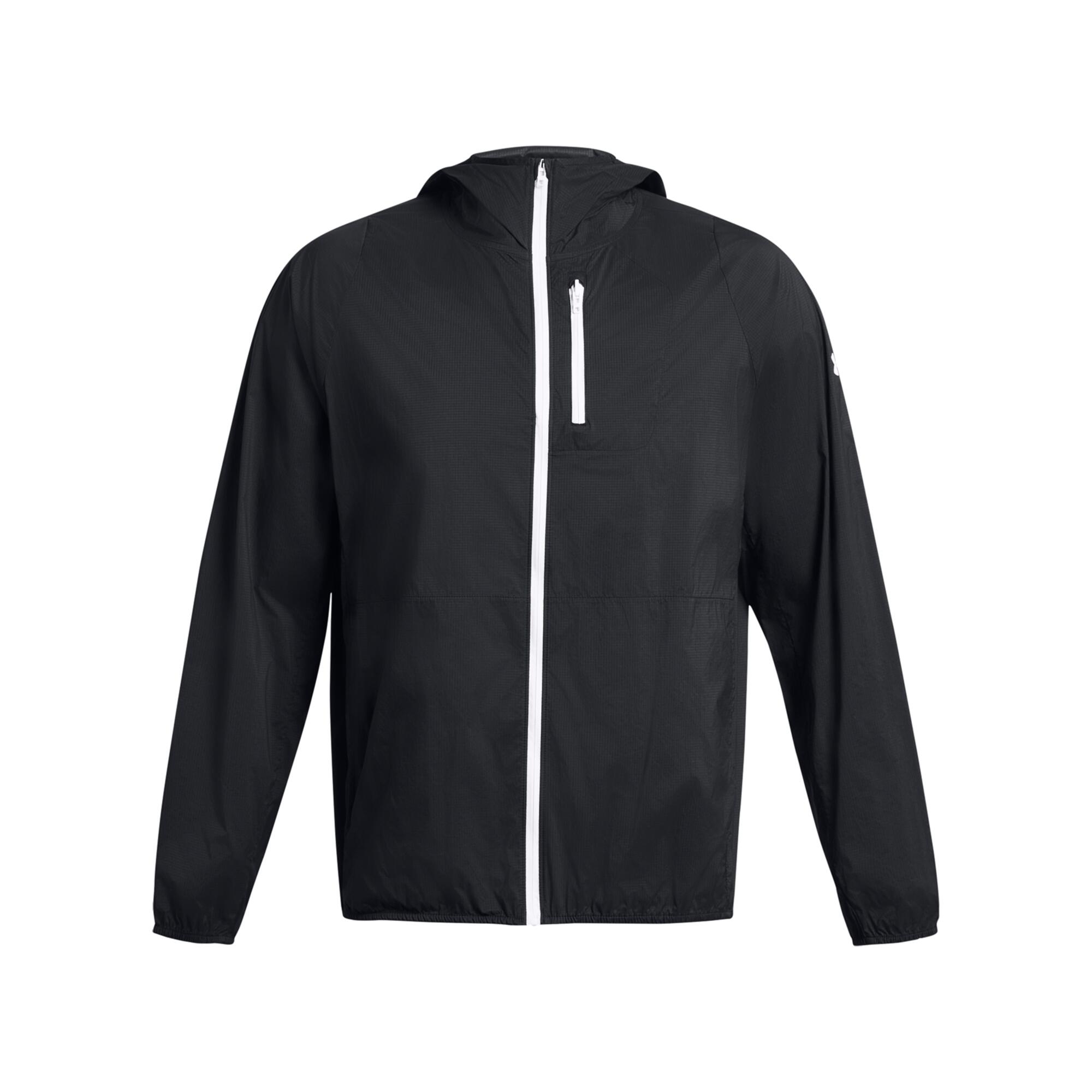 Under Armour - Veste Imperméable À Capuche Under Armour Launch Lightweight - Coupe-pluie - Blanc|noir - 48 Xl - Decathlon