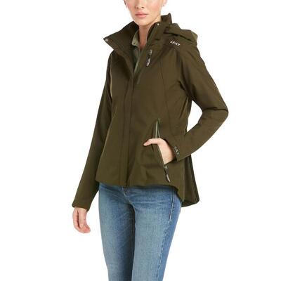 Giacca impermeabile da equitazione con cappuccio da donna Ariat Coastal