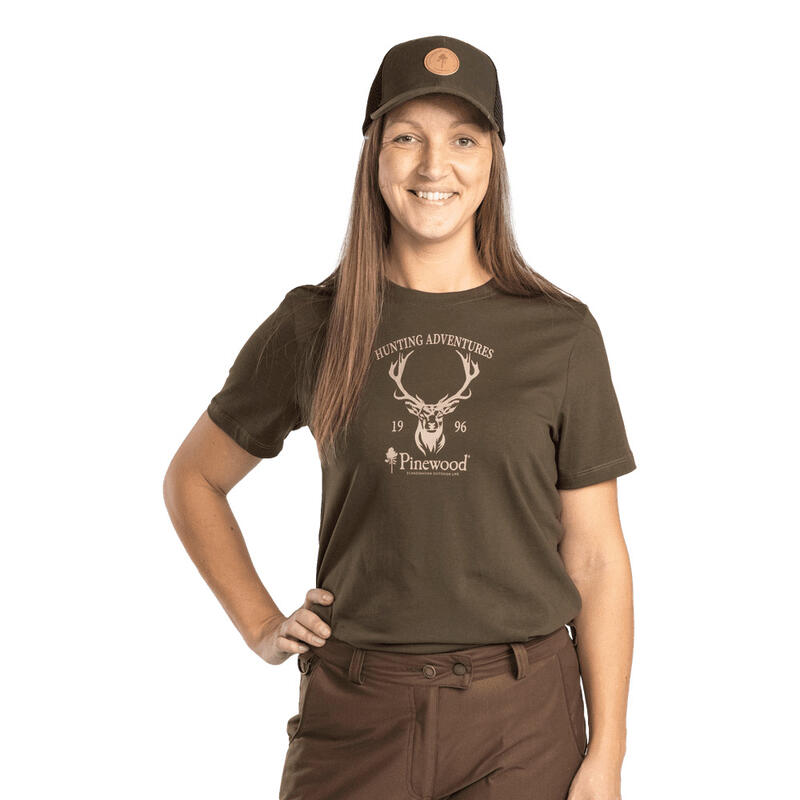 Dames-T-shirt Pinewood Red Deer