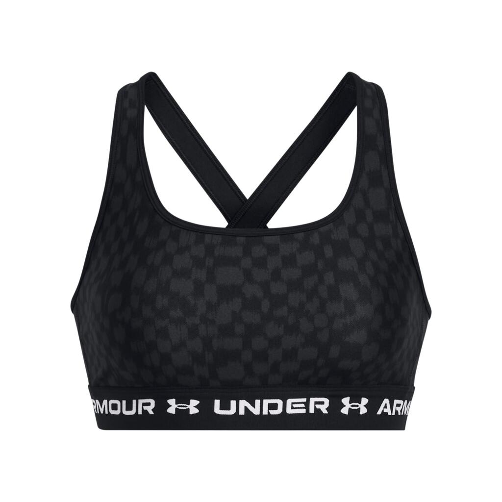 Under Armor Ua Crossback Mid Print Underwear Bras Woman