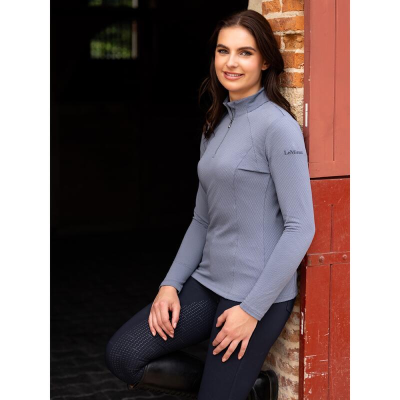 Sweatshirt Reiten mit Reißverschlusskragen, Damen LeMieux Alice