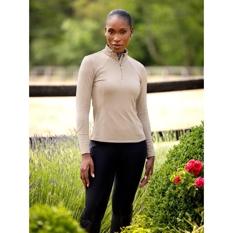 Sweatshirt Reiten mit Reißverschlusskragen, Damen LeMieux Alice