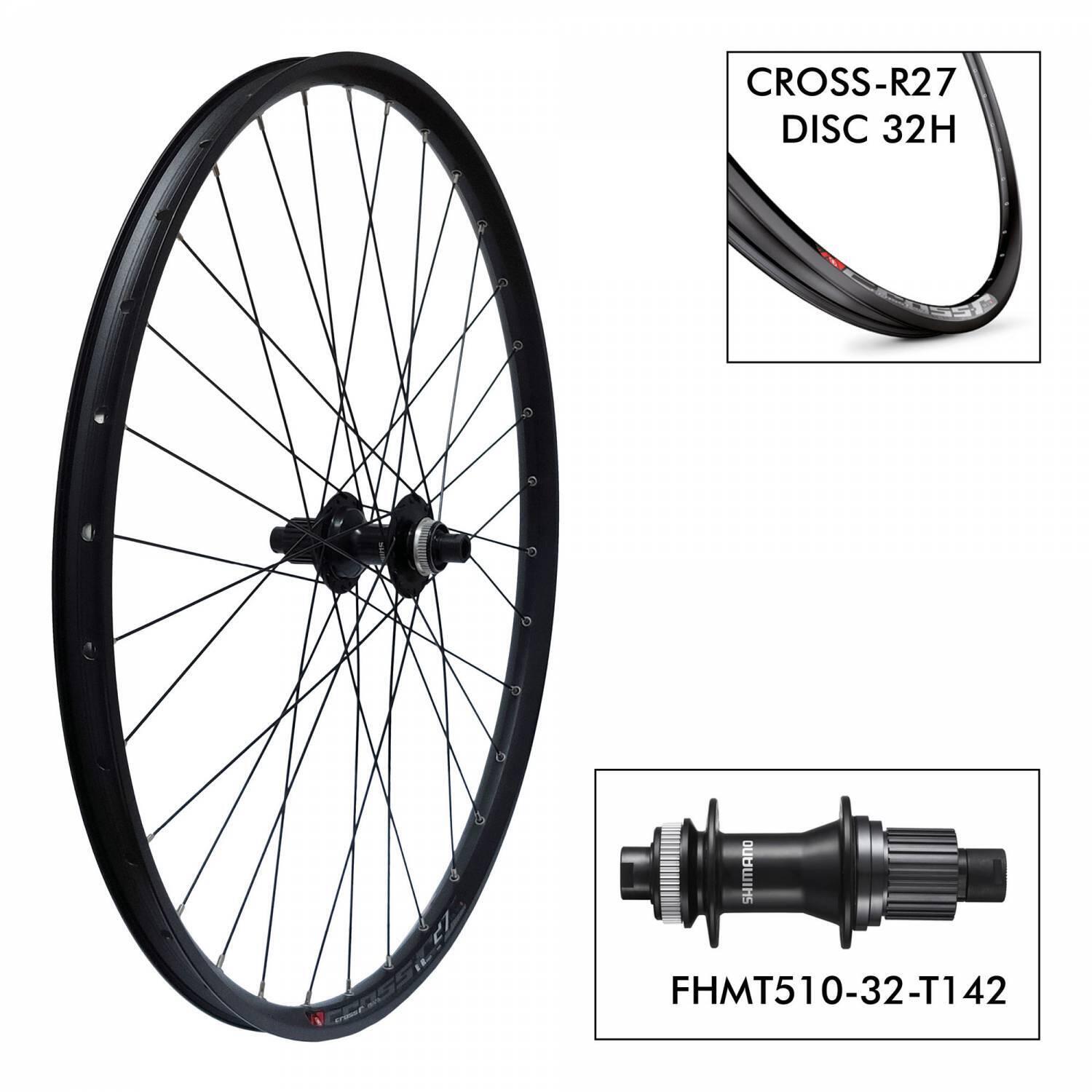 MACH1 Ruota della bicicletta Mach1 T. Cross-R27 32H - MT510 12x142