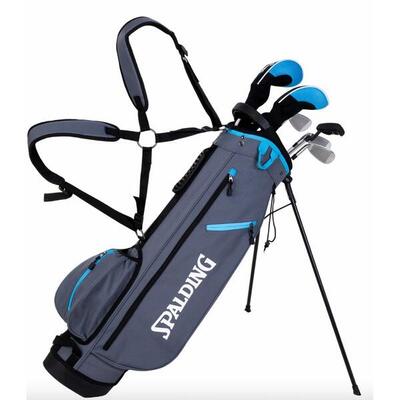 Set da golf per mancini da donna con sacca tripode Spalding Executive Half Set G