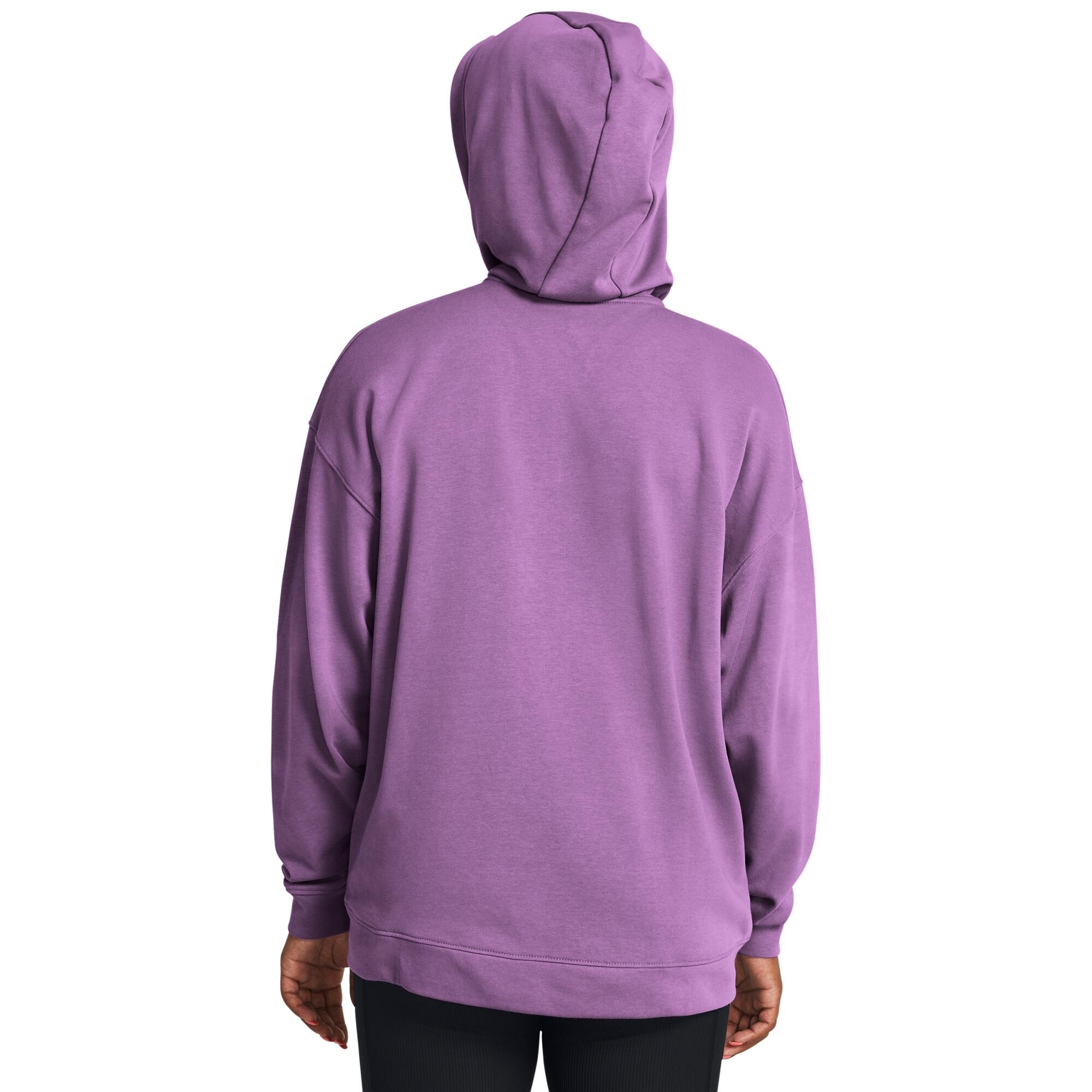 Sweatshirt à capuche oversize zippé femme Under Armour Rival Terry 4/4