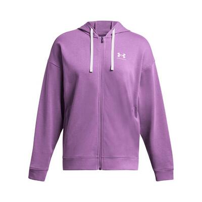 Capuchon met oversized ritssluiting voor dames under armour rival terry