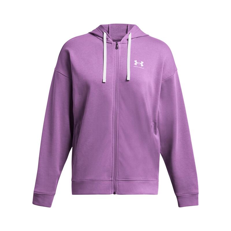 Capuchon met oversized ritssluiting voor dames Under Armour Rival Terry