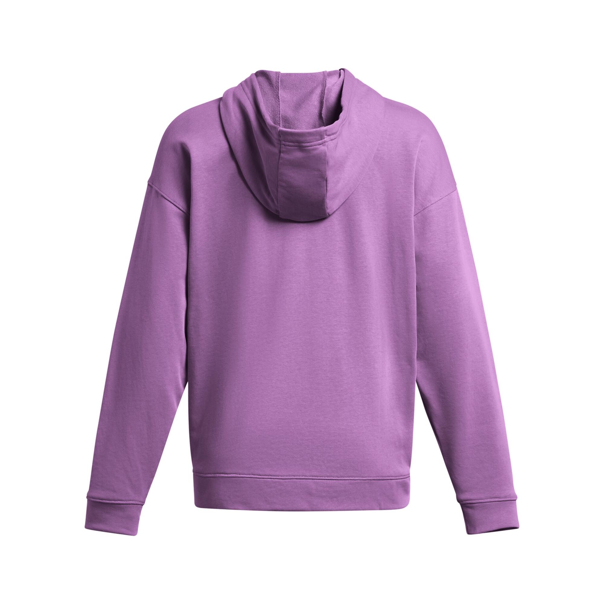 Sweatshirt à capuche oversize zippé femme Under Armour Rival Terry 3/4