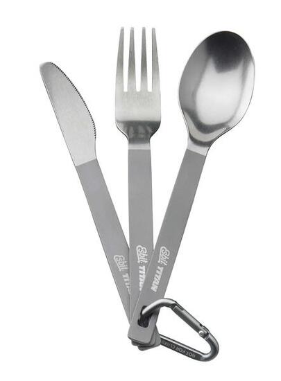 Besteckset aus Titan inklusive Tasche Esbit
