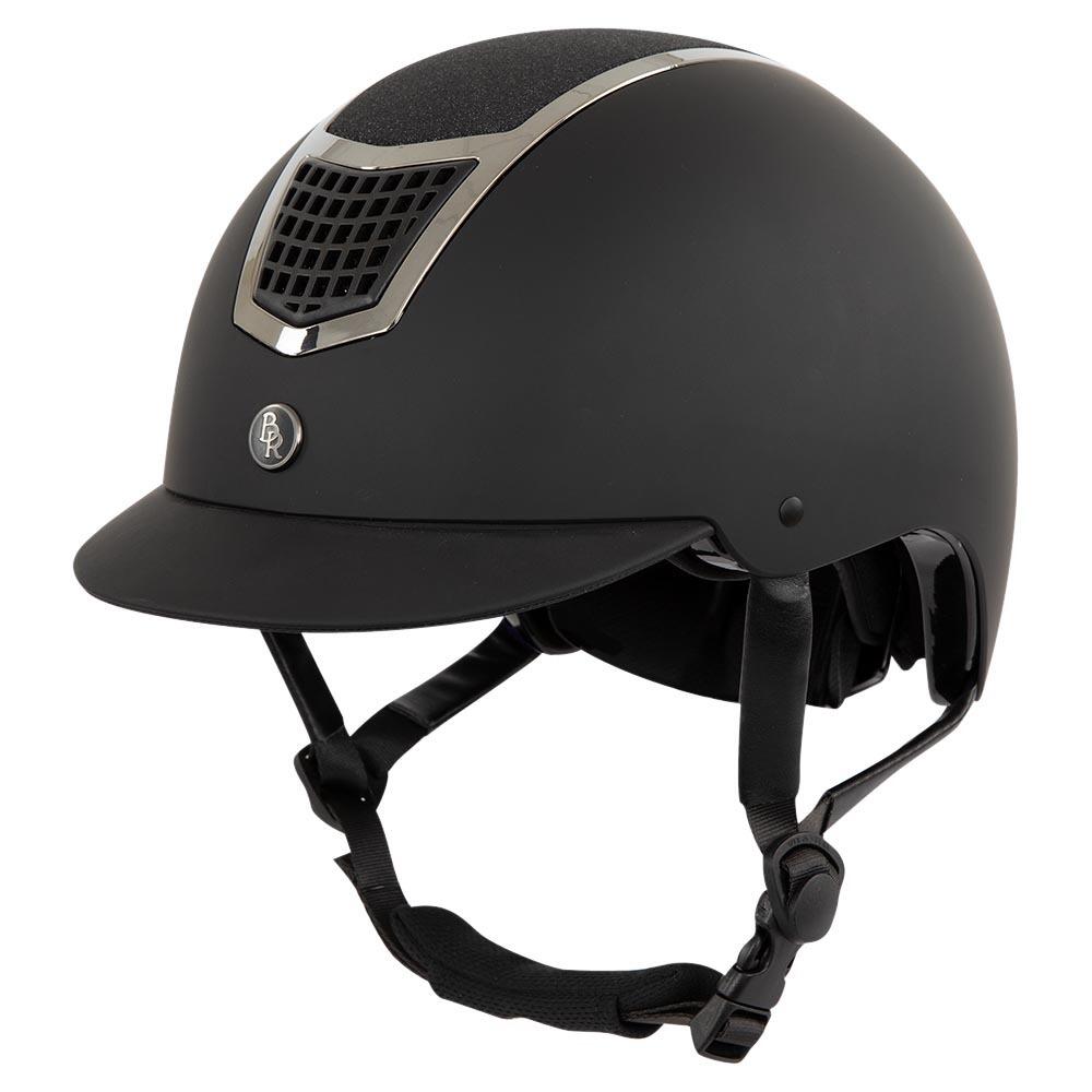 BR Casco da equitazione con visiera standard BR Equitation Lambda Glitter