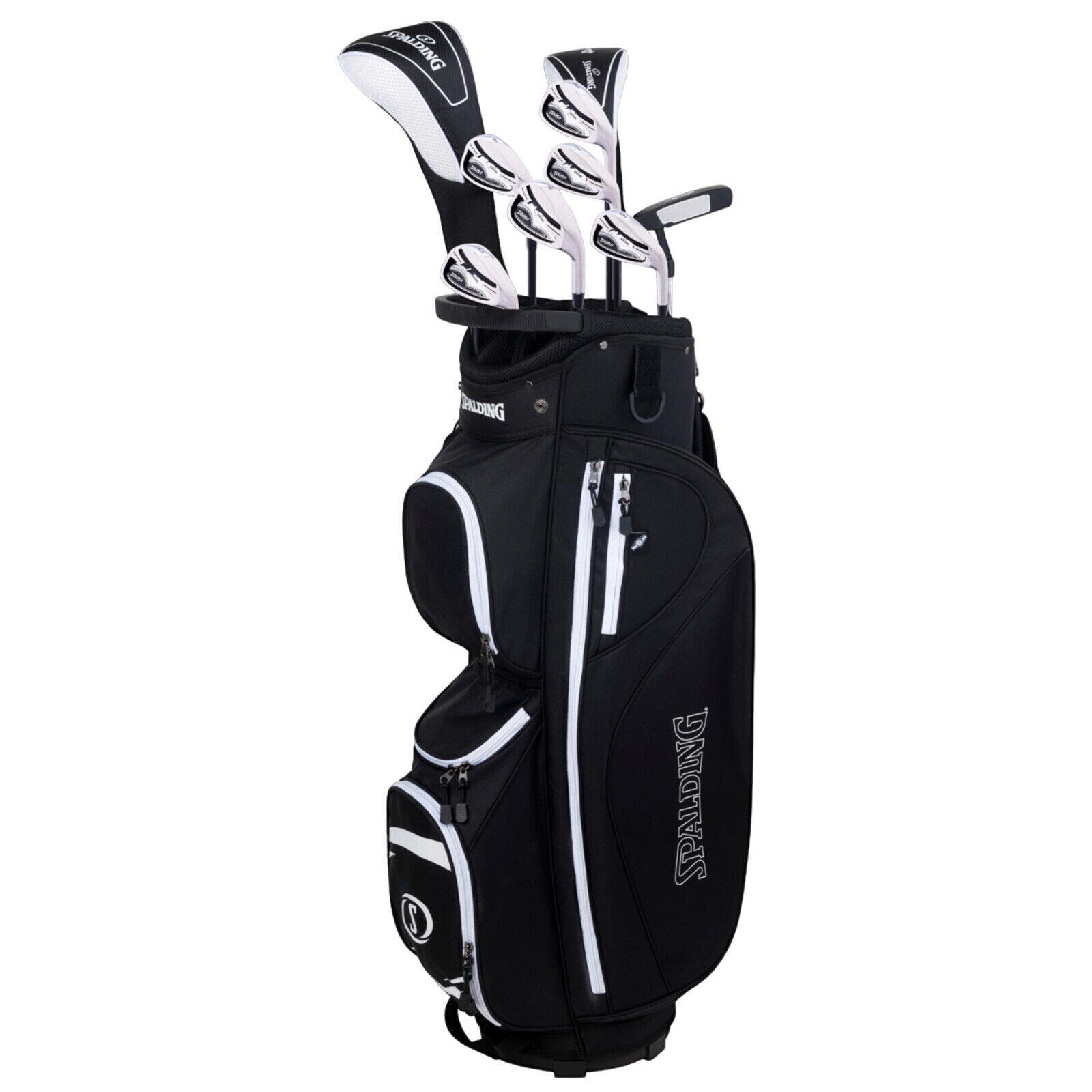 Set da golf per destrimani da donna con borsa trolley Spalding Round 2 FS Grafite