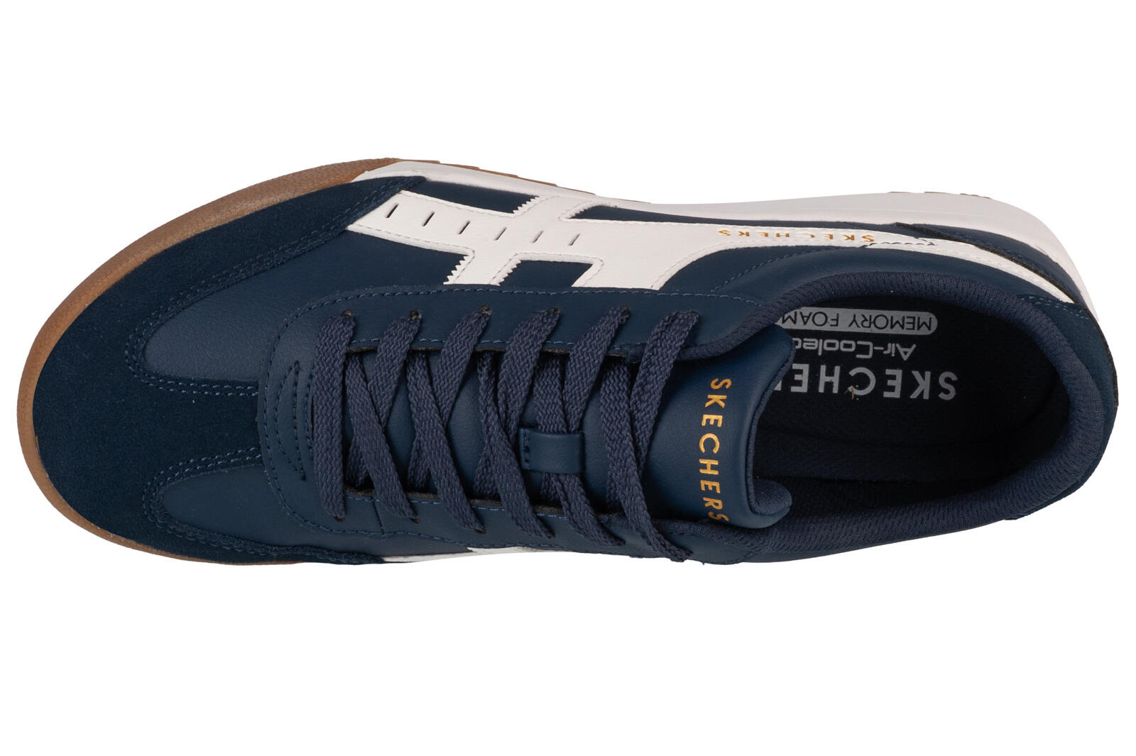 SKECHERS Heren ZINGER MANZANILLA TOTALE Sneakers Marineblauw / Wit 3/6