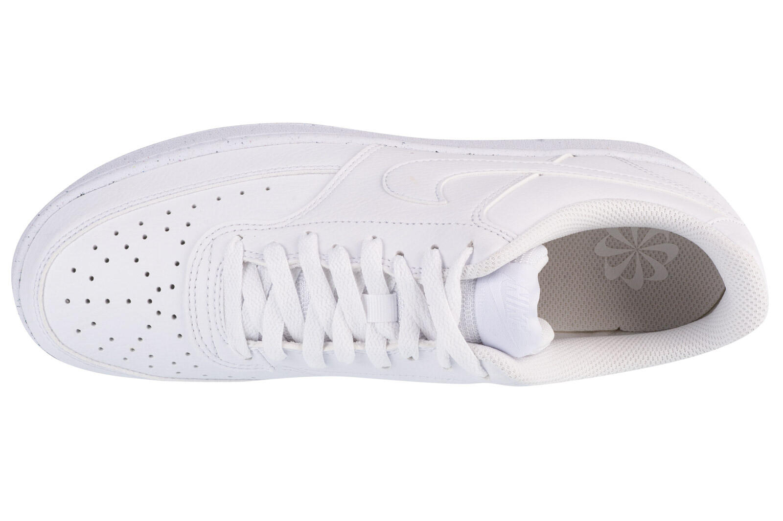 Nike Mens Skate Shoes Court Vision Low Nex Lace Up white UK Size 8.5 3/6