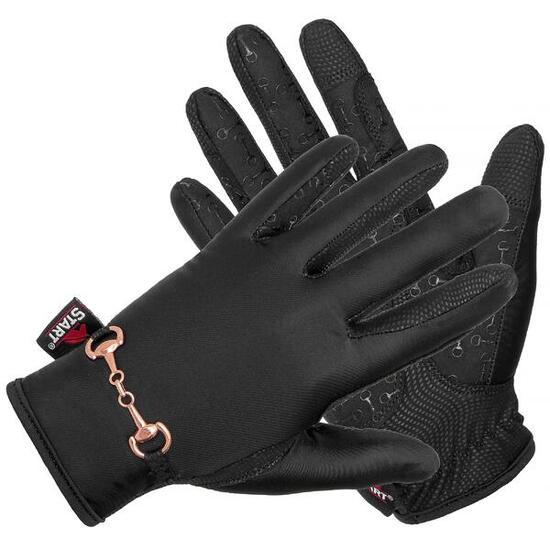 Reithandschuhe mit wassertrense START Qeshm schwarz