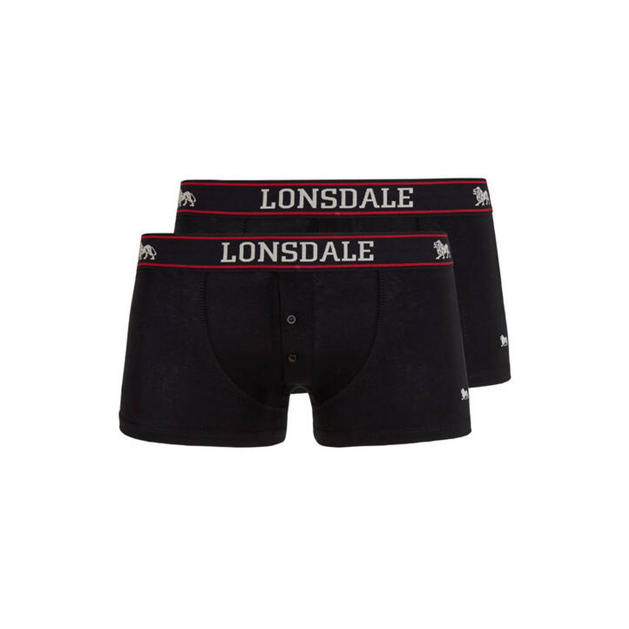 Ropa interior y bóxers hombre para Hombre Lonsdale Oakworth Negro