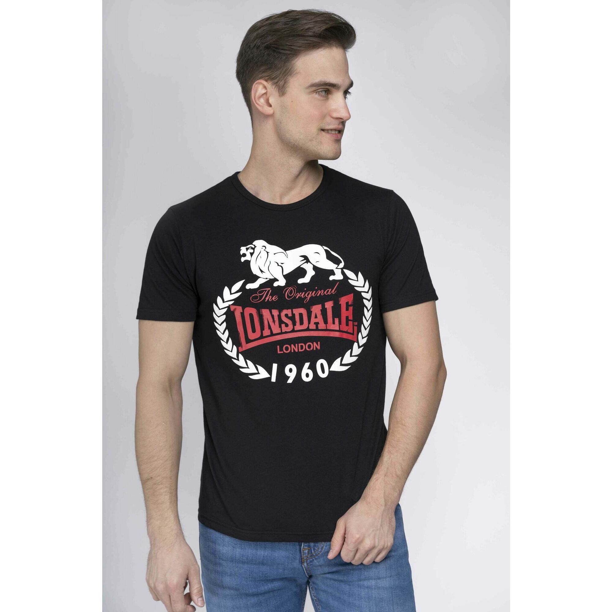 Lonsdale - Maillot Pour Homme Lonsdale Original 1960 Noir - T-shirt Manches Courtes - Noir - Decathlon