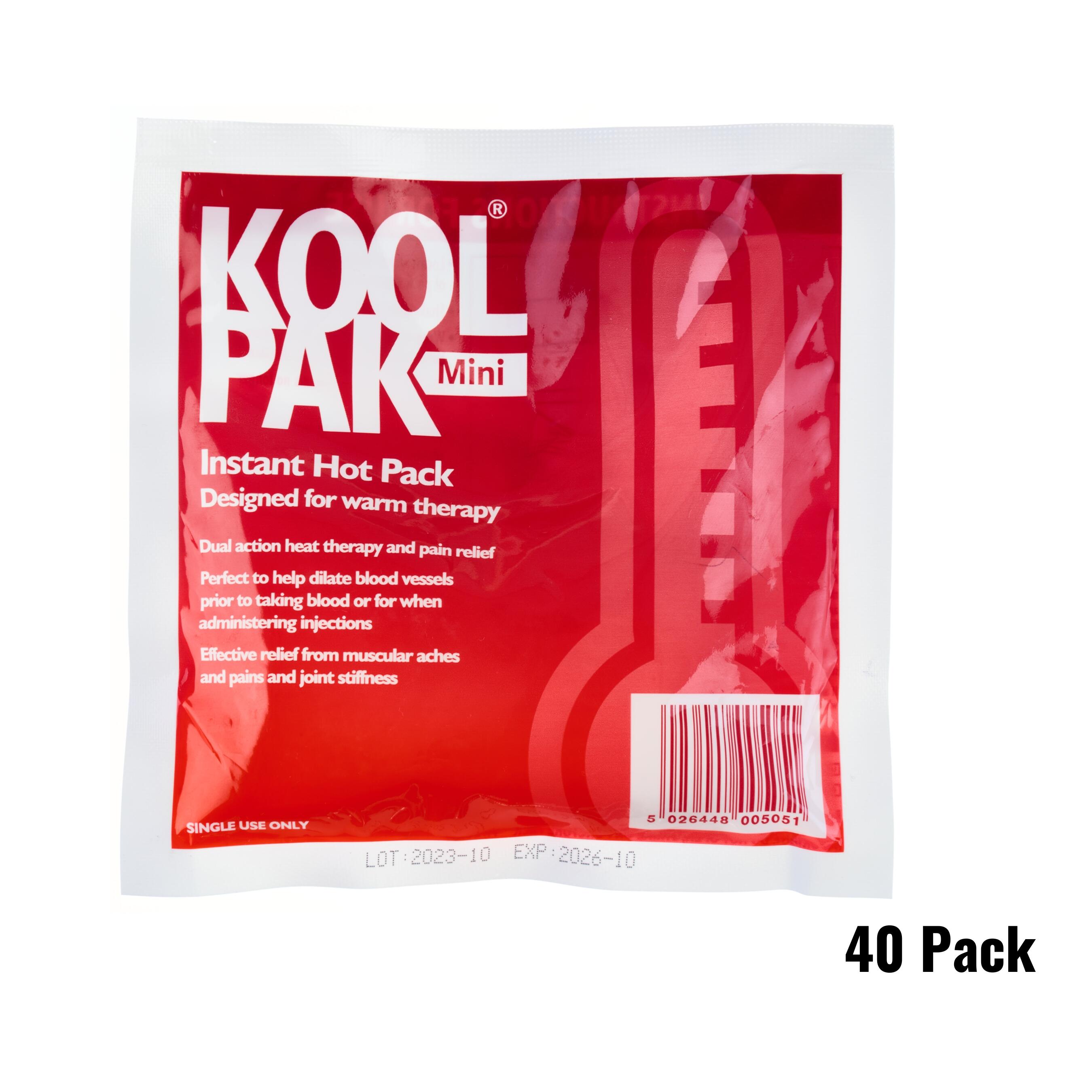 KOOLPAK Koolpak Instant Hot Pack Mini - 15 x 15cm - Pack of 40