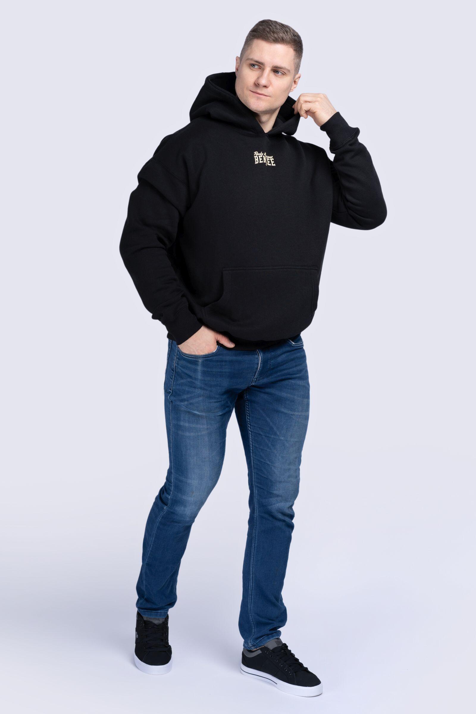 BENLEE Heren sweater met oversized capuchon LEMARR 3/6