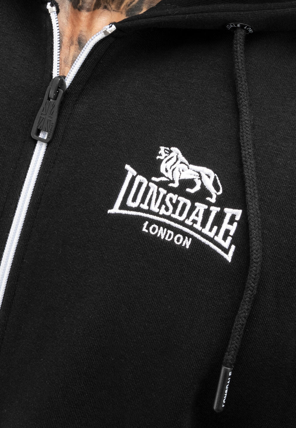 Trainingsanzug mit Kapuze klassischer Schnitt Lonsdale Rottingean 5/7