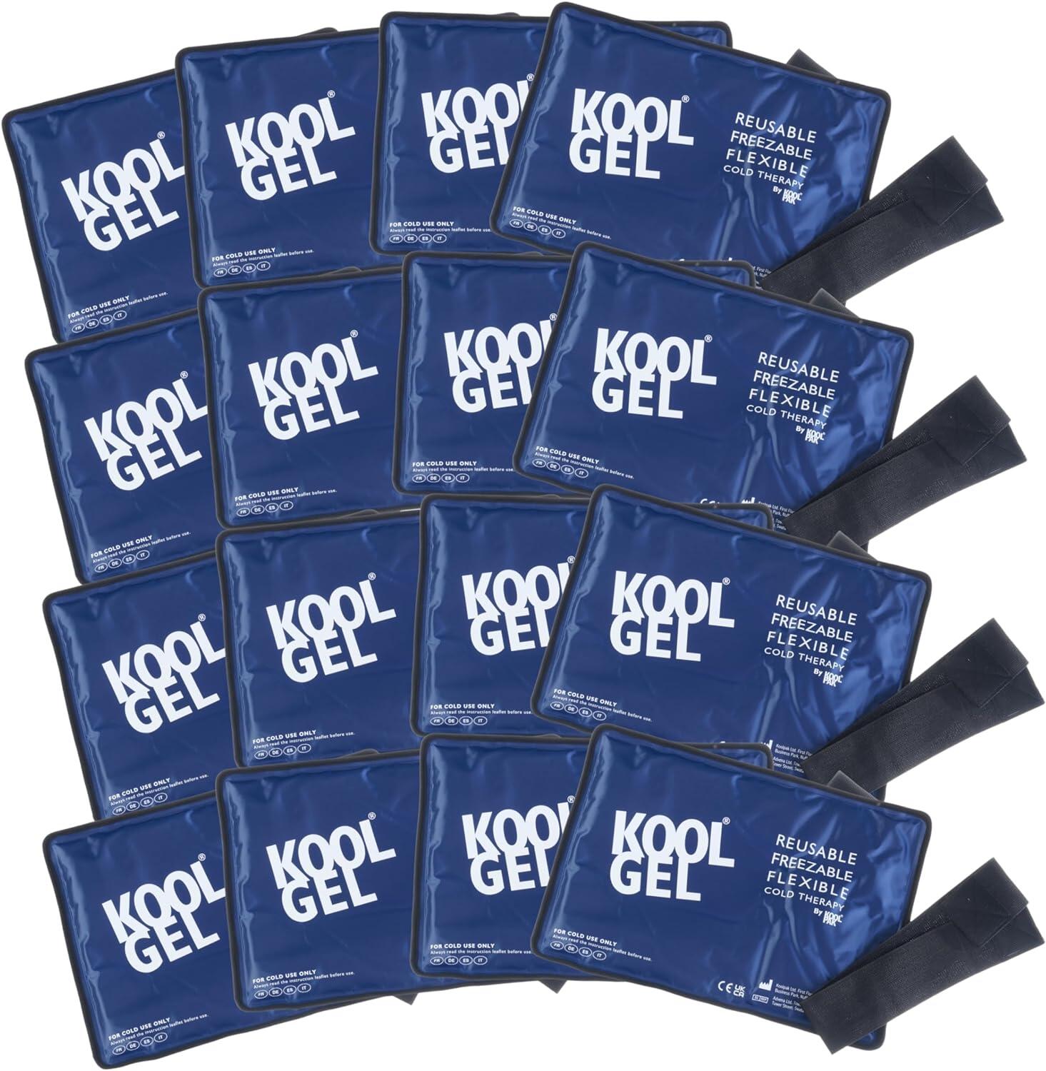 Koolpak Flexible Cold Gel Pack - 19 x 29cm - 16 Pack 1/3