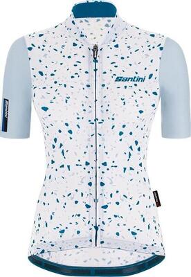 Fietsshirt korte mouwen blauw dames - delta pietra s/s jersey