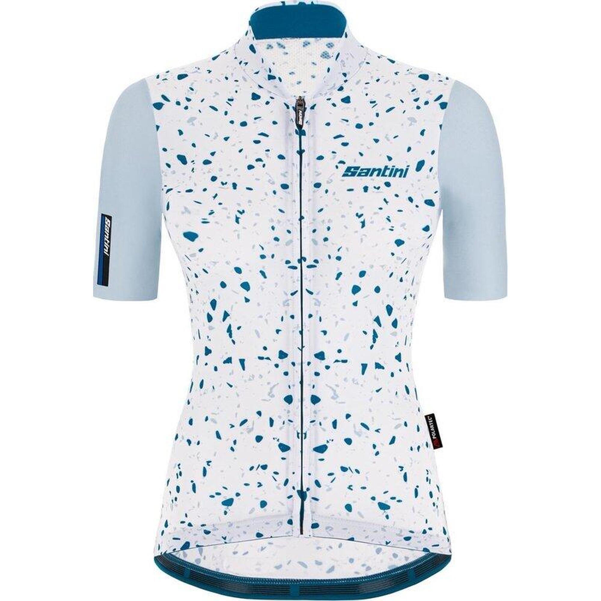 Santini - Maillot De Cyclisme Manches Courtes Bleu Femme - Maillot Delta Pietra S/s - Maillot Manches Courtes - Gris - 48 Xl - Decathlon