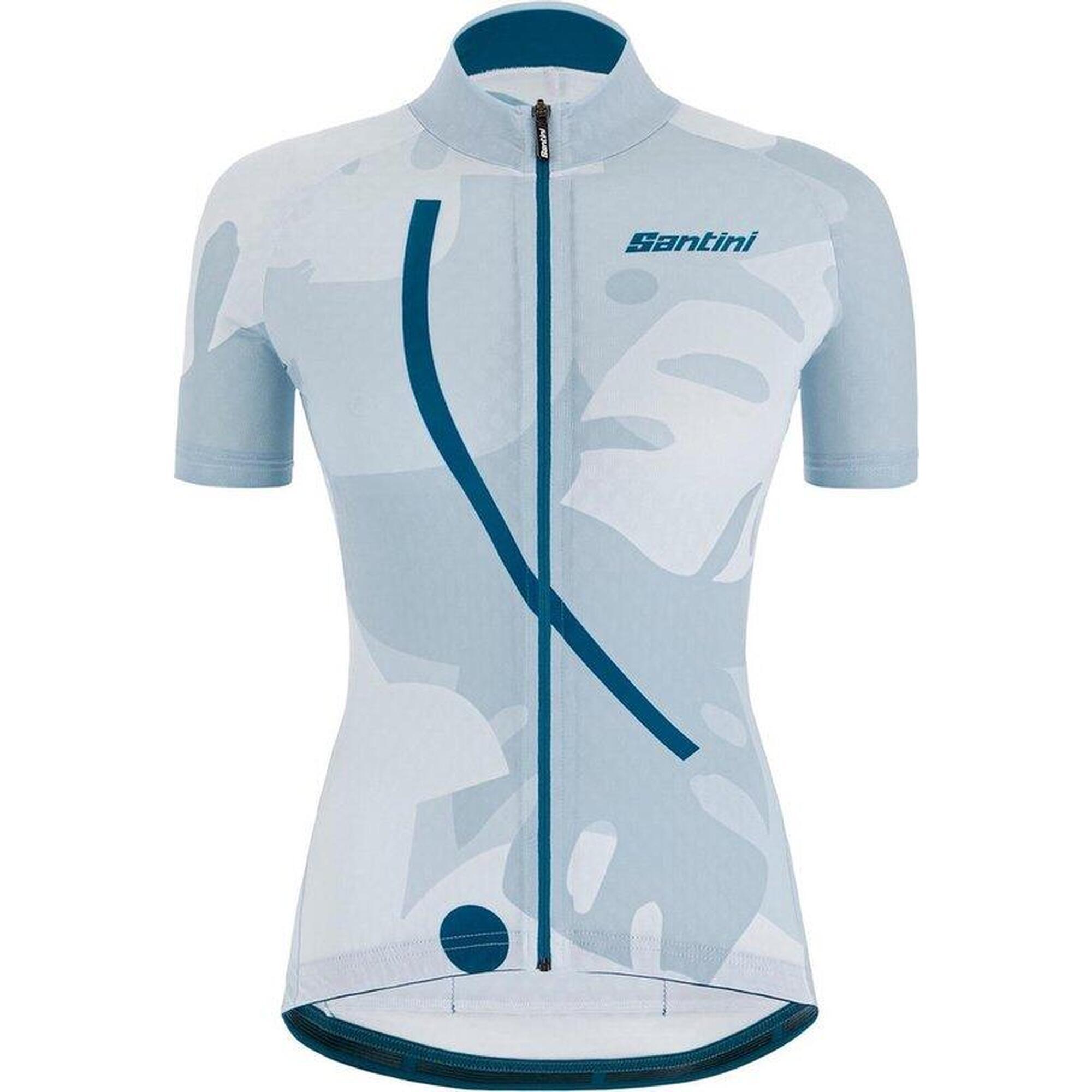 Maillot Cyclisme Manches Courtes Bleu Femme - Giada Maui S/S Jersey