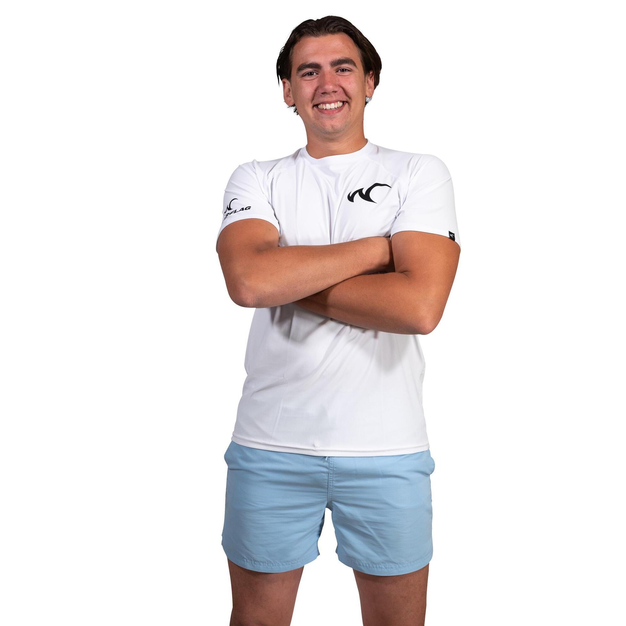 Watrflag - T-shirt Cadiz Regular Fit Rashguard Résistant Aux Uv - Hommes - Upf50+ - Rashguard - Blanc - 40 M - Decathlon
