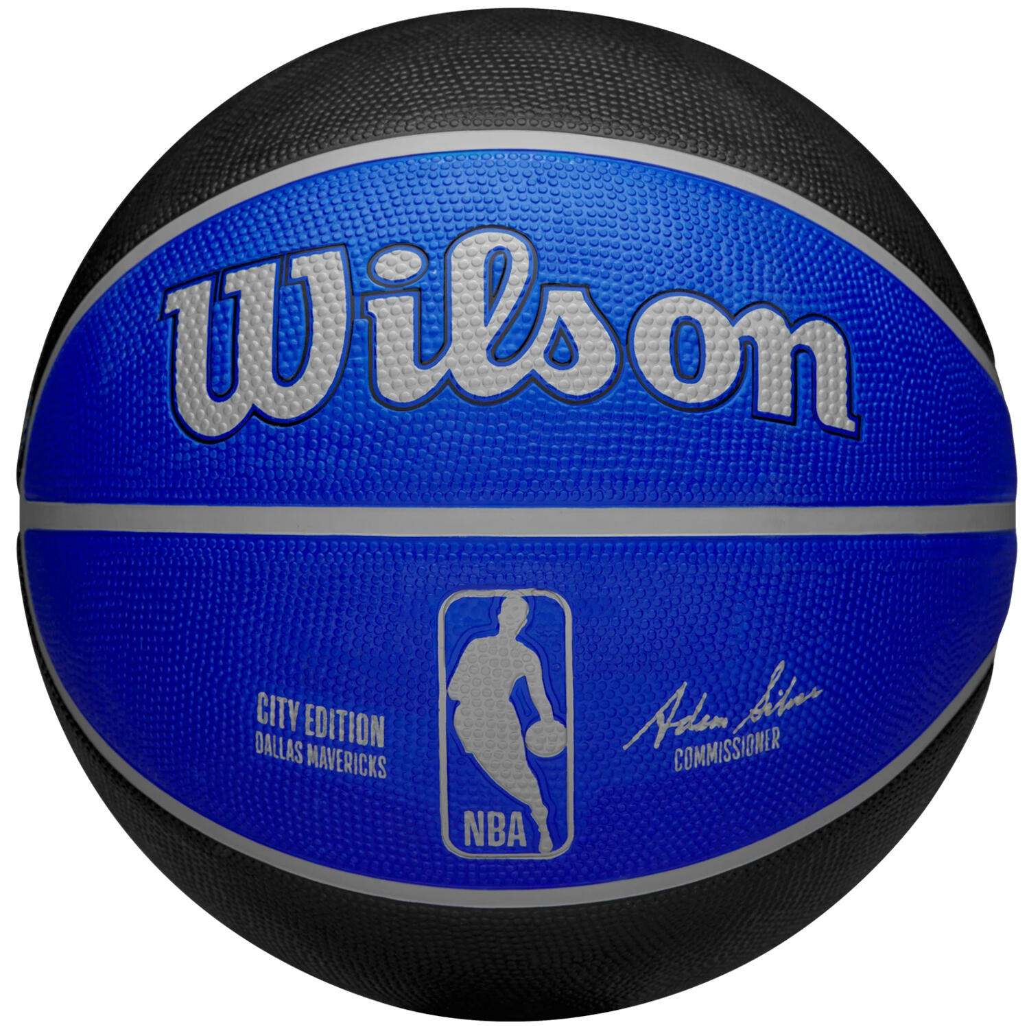 Wilson - Ballon De Basket Nba Team City Edition Dallas Mavericks Out Ball - Ballon De Basket - Bleu - 7 - Decathlon